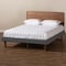 Baxton Studio Ayla Grey Upholstered Walnut Finished Wood Full Size Platform Bed 156-9413-9428 - alternate 4